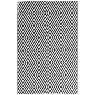 vidaXL Outdoor-Teppich ARAKIL Schwarz 140x200 cm PP