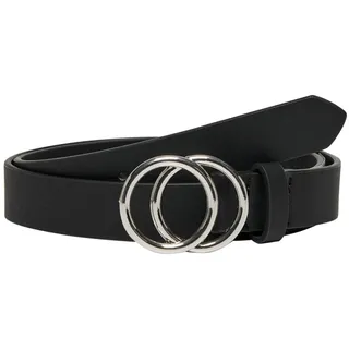 Only Damengürtel Faux Leather schwarz/silber 90