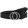 Damengürtel Faux Leather schwarz/silber 90