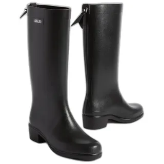Aigle Myrica Gummistiefel Black / Black 39