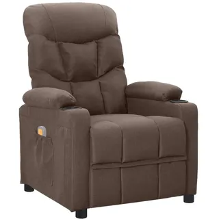 Massagesessel Taupe Stoff - Taupe