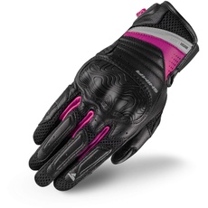 Bild RUSH (Damen, Motorrad Handschuhe schwarz-pink, Größe L)