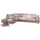 Eckcouch Cord 3-Sitzer Rosa