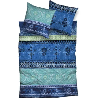 Casatex Indi Satin waterblue 135 x 200 cm + 80 x 80 cm