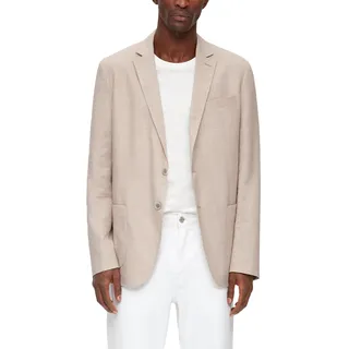 s.Oliver Slim: Leinen-Sakko mit Karomuster