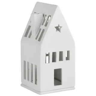 räder Teelichthalter Mini Lichthaus Traumhaus Porzellan Weiß