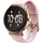 FitWatch 4910 BT 45 mm Edelstahlgehäuse roségold Silikonarmband rosa M