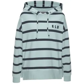ELBSAND Kapuzensweatshirt Gestreift Blau XL