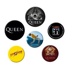 Queen Badge Pack Mix Button multicolor, Onesize