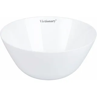 Villa d'Este Home Tivoli 1996 Victionary Salatschüssel, rund, 24 cm, Opalglas, 3 Stück