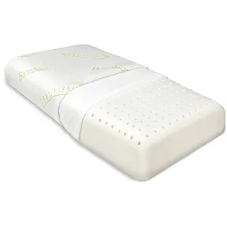 Beautissu BeauErgo BN Memory Foam Nackenstützkissen 65 x 40 cm Weiß