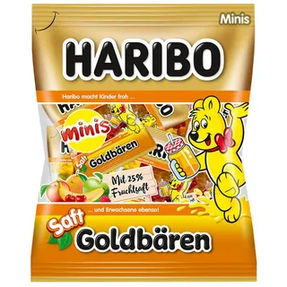 HARIBO SAFT GOLDBÄREN Minibeutel Fruchtgummi 14 St./220,0 g