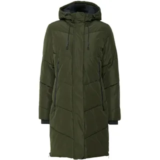 Kurzmantel OXMO "Kurzmantel OXJuna", Damen, Gr. XL, grün (rosin), Obermaterial: 100% Polyester PES., Mäntel Kurzmantel