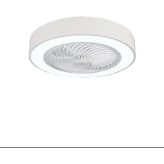 Bastilipo Deckenventilator, Acryl, Weiß, Diametro total 60 cm