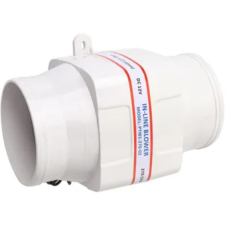 Wakects Rohrventilator, Fan Belüftung Boot Wohnmobil, 4In In-Line Marine Bilge Luftgebläse Mute Starker Ventilator für Yacht Caravan,Kanalventilator 102 mm