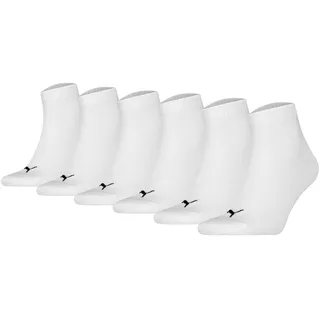 Puma Socken Quarter Plain ECOM 6er Pack Weiß 43-46