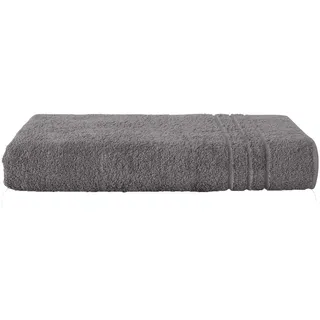 Komfortec Badetuch 100x200 cm aus 100% Baumwolle, Saunatuch XXL, Weich, Groß, Frottee, Schnelltrocknend, Anthrazit Grau