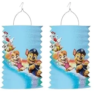 amscan Drop Lantern Paw Patrol Paper 28 cm, Papier, Mehrfarbig, One Size (Packung mit 2)