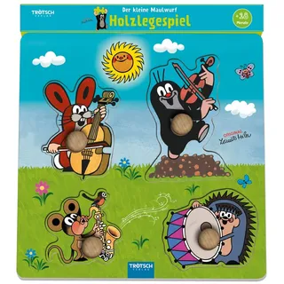 Trötsch Verlag Trötsch Der kleine Maulwurf Holzlegespiel Musikanten
