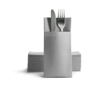 Alvotex Airlaid Besteckservietten 39x40cm 50/1 - GREY (397)