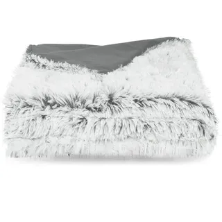 ZOLLNER Deckenbezug mit Reißverschluss, 135x200 cm, waschbar bis 30°C - Grau, Textil, Schlaftextilien, Bettwäsche, Bettwäsche