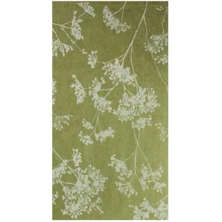 Teppich Blossom Lola&Moi 80/150 cm , Grün , Textil , Floral, Baum/Pflanze/Natur , Rechteckig , 80x150 cm , Oeko-Tex® Standard 100 , in verschiedenen Größen erhältlich, rutschfeste Unterfläche, für Fußbodenheizung geeignet , Teppiche und Böden, Teppiche