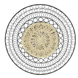 Art for the Home Metallkunst Wanddeko Mandala 76x76 , Braun , Metall , Baum/Pflanze/Natur , Rund , 76x1x76 cm , FSC Mix , Bilder & Rahmen, Wanddeko
