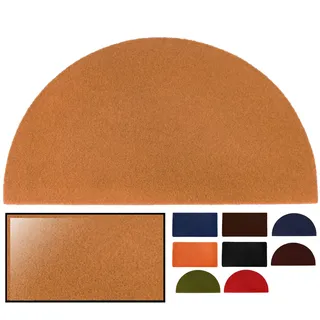 LucaHome Fußmatte aus Kokosfaser, 40 x 70 cm, halbmondbraun, mit Rutschfester Unterseite, Glatte Kokosmatte, saugfähig, ideal für Außentür oder Flur