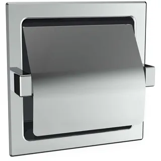 emco system2 Einbaupapierhalter, mit Deckel, chrom, 350000001