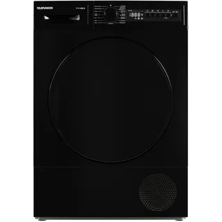 Telefunken T-11-400-B Kondenstrockner / 7kg Trockner mit 15 Programmen, Startzeitvorwahl, Knitterschutz & reversierenden Trommelbewegungen, schwarz