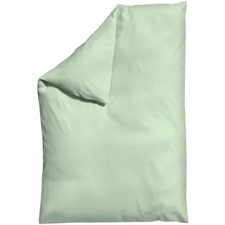 Schlafgut Bettdeckenbezug , Hellgrün , Textil , Uni , 135-140x200 cm , Textiles Vertrauen - Oeko-Tex®, AZO-frei, Bsci, Oeko-Tex® Standard 100, Oeko-Tex® Made IN Green , pflegeleicht, atmungsaktiv, bügelleicht, schadstoffgeprüft, weiche und anschmiegsame Oberfläche, bio , Heimtextilien, Bettwäsche & Leintücher, Bettwäsche, Jersey-Bettwäsche