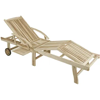 Garden Pleasure Sonnenliege 195 x 60 x 35 cm Teak