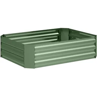 Outsunny Hochbeet 120 x 90 x 30 cm Grün
