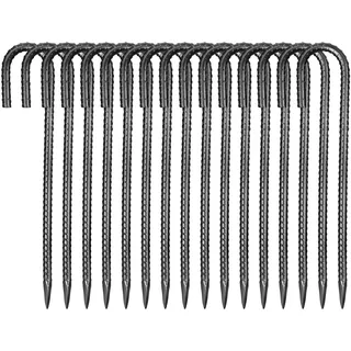 Vevor 16er Pack J-Typ Bodenanker, Erdanker, Erdnägel, Heringe, Zeltheringe, 406,4mm