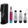 Wassersprudler-Set schwarz + 1 PET-Flasche 0,5 l + 2 PET-Flaschen 1 l + Zylinder