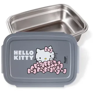POS Handels GmbH Hello Kitty Brotdose Edelstahl Kinder – Auslaufsichere Lunchbox für Kindergarten & Schule – Für Mädchen