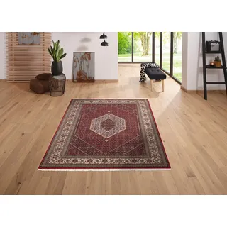 otto home »Chandra« rechteckig 12 mm Höhe handgeknüpft, 80% Schurwolle, 20% Seide, mit Fransen,