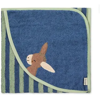 Sterntaler Kapuzenbadetuch 80x80 cm Esel Emmilius, blau