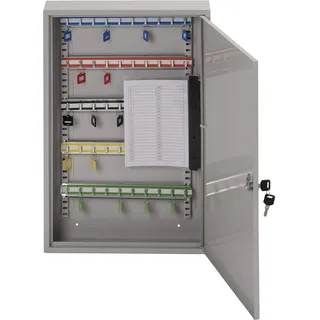Burg-Wächter Sterling KC50H Schlüsselschrank, eintürig, mit 50 Haken, Grau