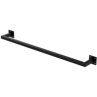 ML-Design Wandgarderobe Kleiderstange Rechteck Schwarz