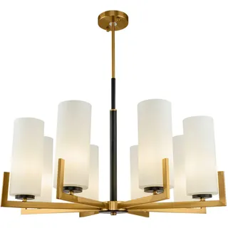 Maytoni Kronleuchter , Messingfarben , Metall, Glas , 52.9 cm , Ce , gleichmäßige Lichtverteilung , Lampen & Leuchten, Innenbeleuchtung, Hängeleuchten, Kronleuchter