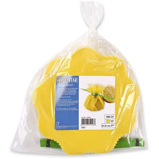 Hygostar Hygostar, Lemon Wrap, gelb, mit grüner Krawatte 100 Stück