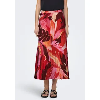 ONLY Plisseerock »ONLALMA LIFE POLY PLISSE SKIRT AOP«, braun