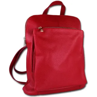 Toscanto Damen Cityrucksack Leder Tasche rot OTT610RR