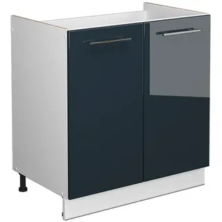 Vicco Spülenschrank Fame-Line 80 x 0 x 0 cm Dunkelblau