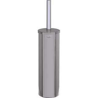 baliv WC-Bürstenhalter Schwarz-Chrom Edelstahl