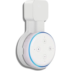 Sintron Smart Home Lautsprecher Wandhalterung für Alexa Echo Dot 3. Generation Halterung Ständer mit integriertem Kabelmanagement, Ideal für Küche, Bad & Schlafzimmer, Keine Schrauben notwendig (Weiß)