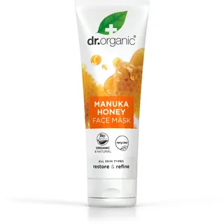 Dr. Organic Manuka Honig Gesichtsmaske, Nährend, Trockene Haut, Herren, Damen, natürlich, vegetarisch, tierversuchsfrei, paraben- und SLS-frei, recycelt & recycelbar, biologisch, 125ml