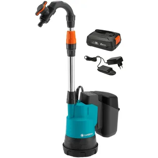 Gardena Akku-Regenfasspumpe 2000/2 18V P4A inkl. Akku & Ladegerät