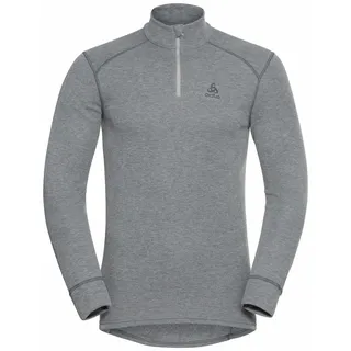 Odlo Herren Active Warm Half Zip Longsleeve (Größe XXL, grau)